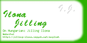 ilona jilling business card